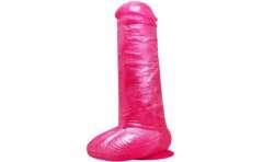 BAILE DONG DILDO REALaSTICO ROSA CON VENTOSA