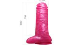 BAILE DONG DILDO REALaSTICO ROSA CON VENTOSA