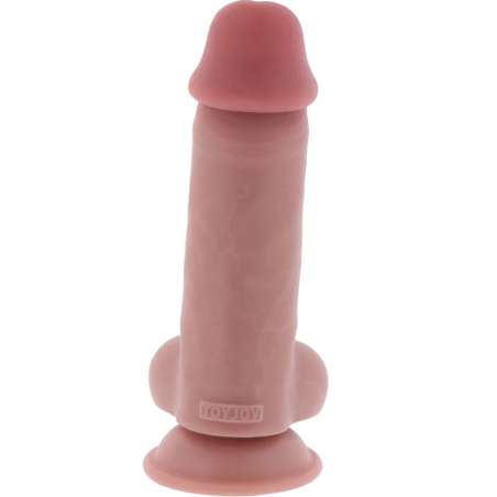 GET REAL PENE REALaSTICO DELUXE CON TESTaCULOS EXTRA GRUESO 17 CM