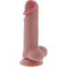 GET REAL PENE REALaSTICO DELUXE CON TESTaCULOS EXTRA GRUESO 17 CM