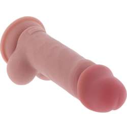 GET REAL PENE REALaSTICO DELUXE CON TESTaCULOS EXTRA GRUESO 17 CM