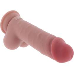 GET REAL PENE REALaSTICO DELUXE CON TESTaCULOS EXTRA GRUESO 20 CM