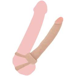 GET REAL DOUBLE TROUBLE PENETRADOR ANAL SILICONA 16 CM