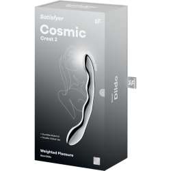SATISFYER COSMIC CREST 2 DILDO ACERO INOXIDABLE DOBLE USO
