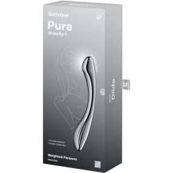 SATISFYER PURE GRAVITY 1 DILDO ACERO INOXIDABLE DOBLE USO