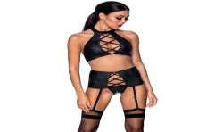 PASSION NANCY SET CUERO ECOLOGICO L XL