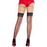 LEG AVENUE 9992 MEDIAS DE LIGUERO COSTURA TRASERA NEGRO ROJO