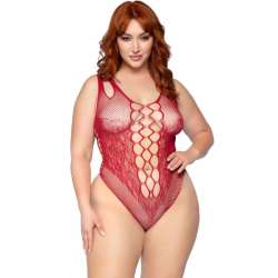 LEG AVENUE 81641X BODY TIRANTES SIN COSTURAS BURDEOS TALLA 1X 2X
