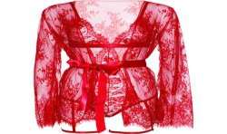 LEG AVENUE SET BODY BATA DE LIGUERO ROJO