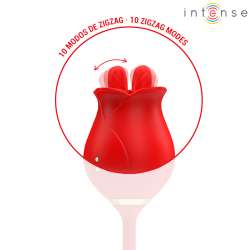 INTENSE MELANIE DOBLE ESTIMULADOR CLaTORIS CON LENGUA ZIGZAG