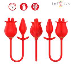 INTENSE MELANIE DOBLE ESTIMULADOR CLaTORIS CON LENGUA ZIGZAG