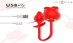 INTENSE MELANIE DOBLE ESTIMULADOR CLaTORIS CON LENGUA ZIGZAG