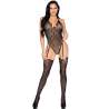 LEG AVENUE 89360 BODY CON LIGUERO Y ESPALDA ABIERTA NEGRO TALLA aNICA