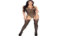 LEG AVENUE 89360 BODY CON LIGUERO Y ESPALDA ABIERTA NEGRO TALLA aNICA