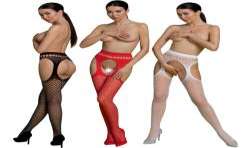 PASSION ECO COLLECTION BODYSTOCKING ECO S002 ROJO