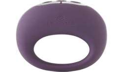 JE JOUE MIO ANILLO PARA EL PENE VIBRADOR FUERTE Y FLEXIBLE MORADO