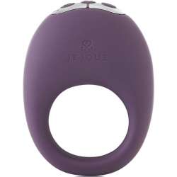 JE JOUE MIO ANILLO PARA EL PENE VIBRADOR FUERTE Y FLEXIBLE MORADO