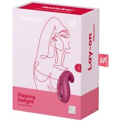 SATISFYER DIPPING DELIGHT VIBRADOR LAY ON ROJO
