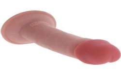 GET REAL DILDO DELUXE DONG GRUESO DE DOBLE DENSIDAD TPE 18 CM