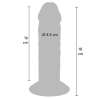 GET REAL DILDO DELUXE DONG GRUESO DE DOBLE DENSIDAD TPE 18 CM
