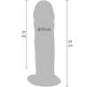 GET REAL DILDO DELUXE DONG GRUESO DE DOBLE DENSIDAD TPE 23 CM