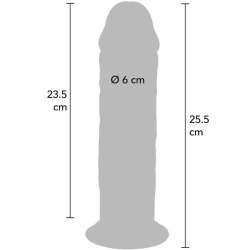 GET REAL DILDO DELUXE DONG GRUESO DE DOBLE DENSIDAD TPE 255 CM