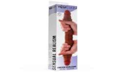 GET REAL DILDO DOBLE DONG DE SILICONA CARAMELO 40 CM