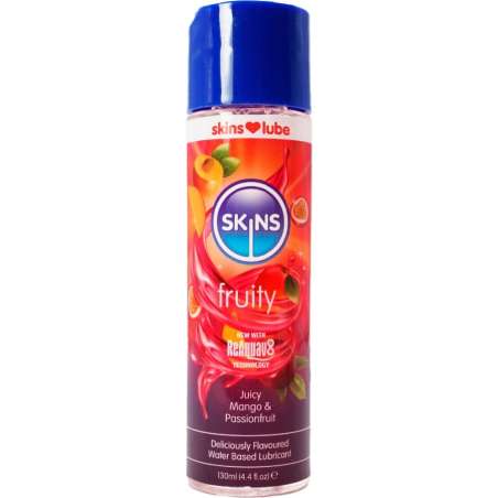 SKINS FRUITY LUBRICANTE BASE DE AGUA MANGO FRUTA PASIaN 130 ML