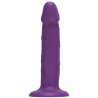 GET REAL DILDO REALISTA VIBRADOR DE SILICONA MORADO 195 CM