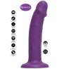 GET REAL DILDO REALISTA VIBRADOR DE SILICONA MORADO 195 CM