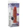 GET REAL FUNDA HYDRATED SKIN DE SILICONA CON VIBRACIaN PARA PENE CARAMELO 16 CM
