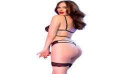 CHILIROSE SET TRES PIEZAS NEGRO ROJO