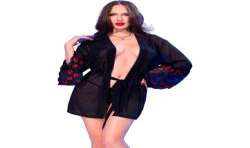 CHILIROSE BABYDOLL TANGA NEGRO