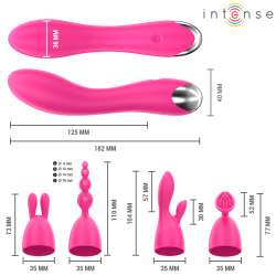 INTENSE CHER VIBRADOR 20 PATRONES CON CABEZALES INTERCAMBIABLES