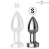 INTENSE PLUG ANAL DE METAL VIBRADOR CON LUCES LED Y CONTROL REMOTO TALLA S