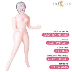 INTENSE DOLLS INGRID MUaECA HINCHABLE CON TRES ORIFICIOS