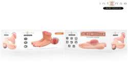 INTENSE DEEP TOUCH GABBIE MASTUBADOR DE DOS PIEZAS EN FORMA DE PIE