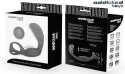 ADDICTED TOYS ANILLO DOBLE VIBRADOR PROSTaTICO CONTROL REMOTO