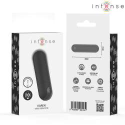 INTENSE KAREN MINI BALA VIBRADORA 10 MODOS RECARGABLE NEGRO
