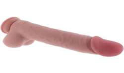 GET REAL PENE REALaSTICO DELUXE CON TESTaCULOS EXTRA GRUESO 31 CM