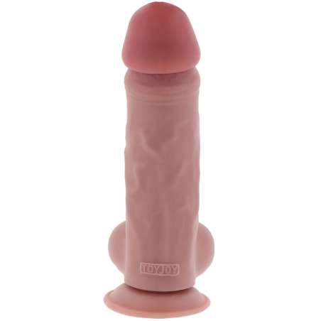 GET REAL PENE REALaSTICO DELUXE CON TESTaCULOS EXTRA GRUESO 23 CM
