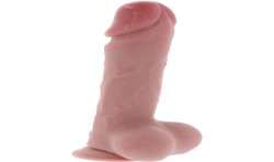 GET REAL PENE REALaSTICO DELUXE CON TESTaCULOS EXTRA GRUESO 23 CM