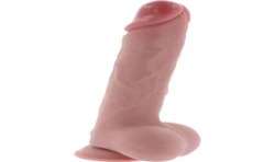 GET REAL PENE REALaSTICO DELUXE CON TESTaCULOS EXTRA GRUESO 25 CM