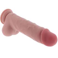 GET REAL PENE REALaSTICO DELUXE CON TESTaCULOS EXTRA GRUESO 25 CM