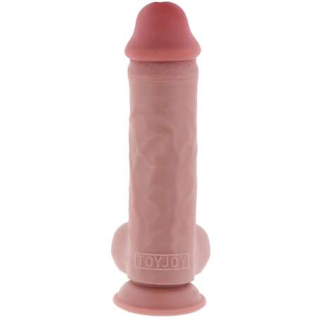 GET REAL PENE REALaSTICO DELUXE CON TESTaCULOS EXTRA GRUESO 28 CM