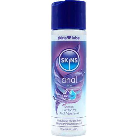 SKINS ANAL LUBRICANTE HaBRIDO BASE DE AGUA SILICONA 130 ML