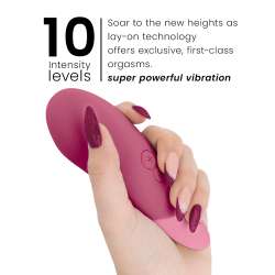 WOMANIZER VIBE VIBRADOR LAY ON SILENCIOSO ROSA OSCURO