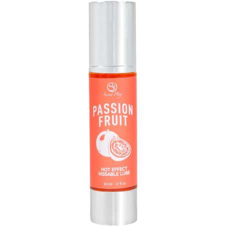 SECRETPLAY LUBRICANTE EFECTO CALOR FRUTA DE LA PASIaN 50 ML