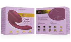 WOMANIZER DUO NEXT ESTIMULADOR VIBRADOR DUAL CLaTORIS PUNTOaG ROSA