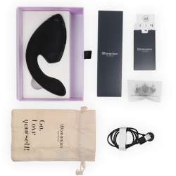 WOMANIZER DUO NEXT ESTIMULADOR VIBRADOR DUAL CLaTORIS PUNTOaG NEGRO